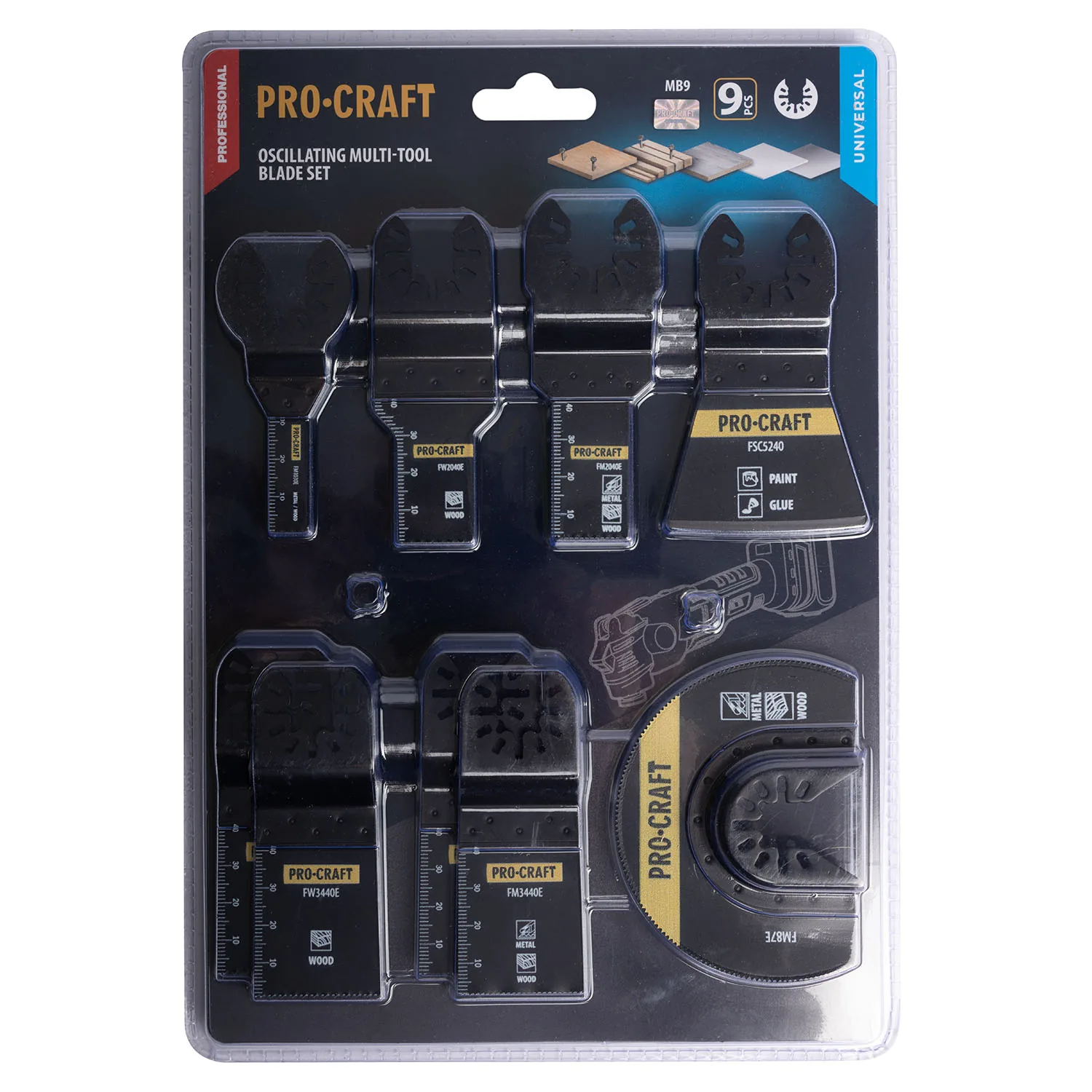 Набір насадок для реноваторів PRO-CRAFT MB-9