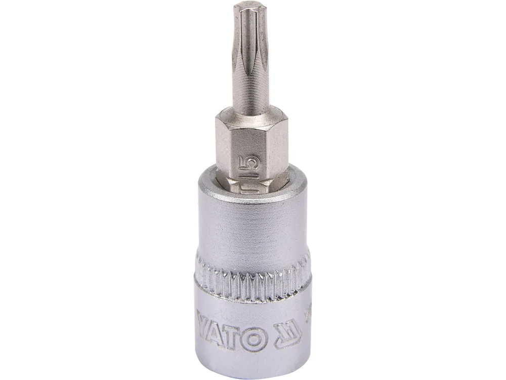 Головка торцева YATO квадрат 1/4 "TORX" Т15, L= 37 мм