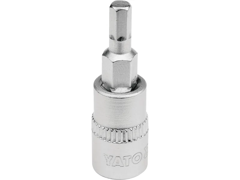 Головка торцева YATO квадрат 1/4". HEX M4, L= 37 мм