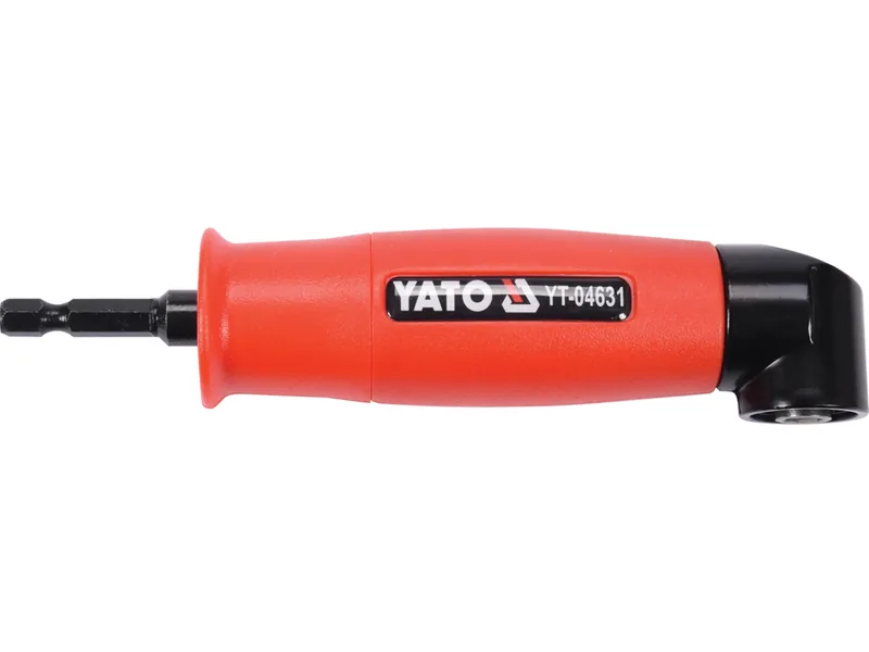 Тримач-адаптер кутовий YATO : HEX - 1/4", L= 155 мм, F=13 Нм, під кутом 90°