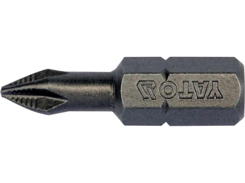 Насадка викруткова YATO : "Philips" PН1 x 25 мм. HEX 1/4". 10 (Уп/Шт.)