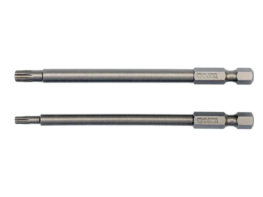 Набір насадок викруткових YATO : "TORX SECURITY" T15/T27, квадрат 1/4", L=100мм. 2 шт.