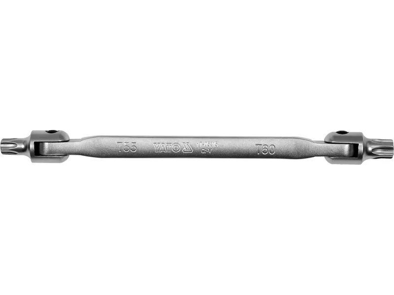 Ключ TORX 2-сторонній на шарнірах YATO : Т55 х Т60, L= 255 мм, Cr-V (DW)