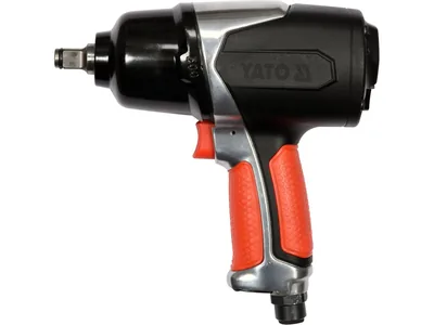 Гайковерт ударний пневматичний YATO : квадрат 1/2", F=680 Nm, роб. тиск- 6,3 Bar при 184 л/хв (DW)