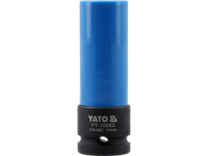 Головка торцева ударна YATO: квадрат- 1/2", М17 мм, l= 85 мм, Cr-Mo, для алюмінієвих дисків