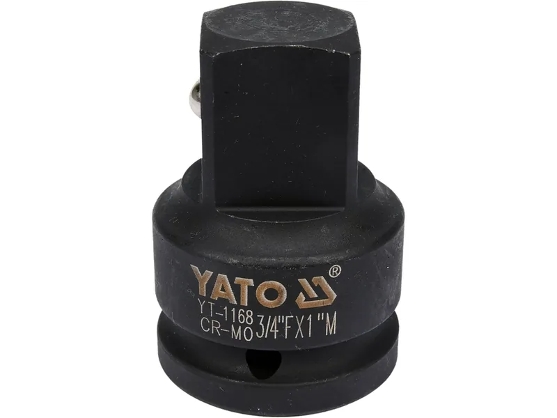 Перехідник ударний YATO : квадрат 3/4" - квадрат 1", L= 63 мм