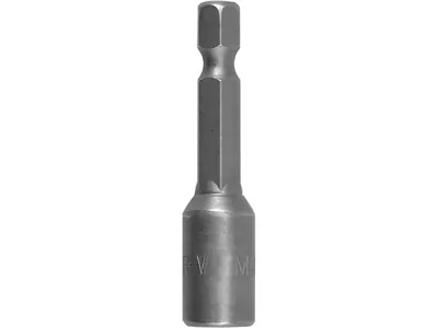 Насадка торцева магнітна 6-гранна YATO : HEX M8 x 48 мм, HEX Ø= 1/4" [Блістер]