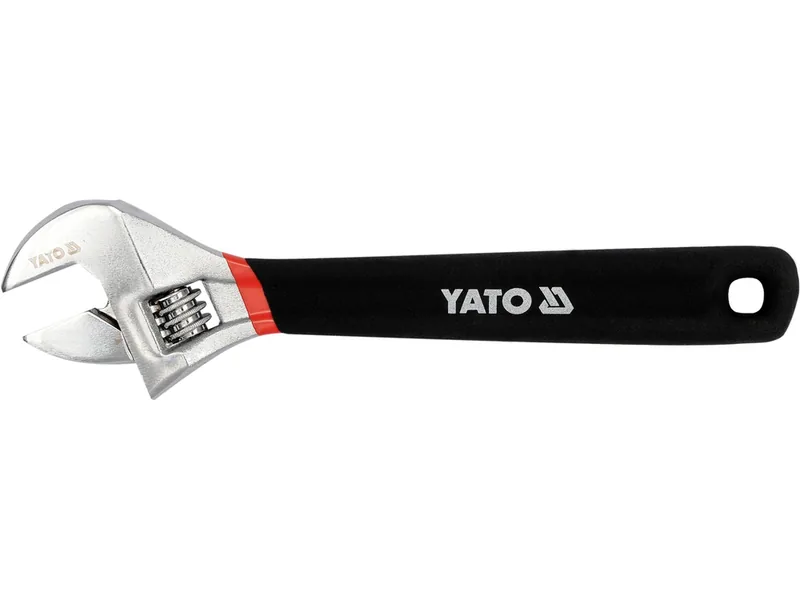 Ключ розвідний YATO : L= 200 мм, гумова ручка