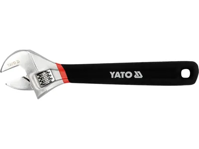 Ключ розвідний YATO : L= 200 мм, гумова ручка