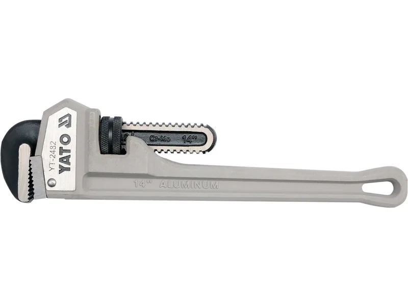 Ключ трубний прямий YATO: 350 мм (14"). max Ø= 2" (50mm), алюмінієвий