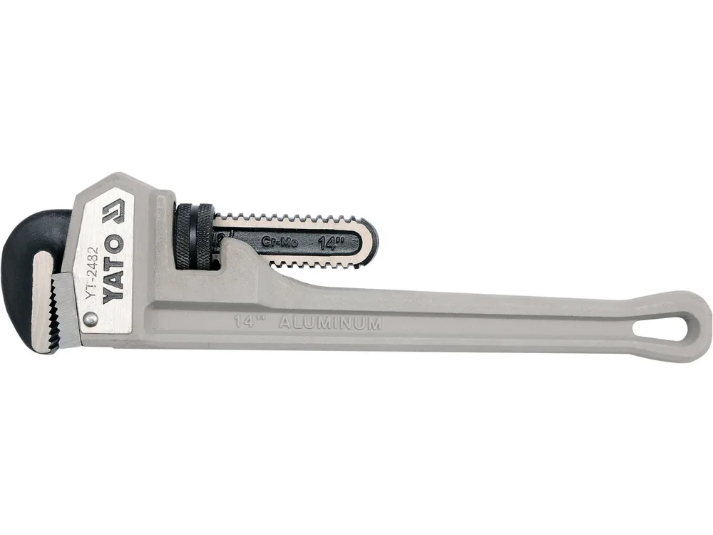 Ключ трубний прямий YATO: 350 мм (14"). max Ø= 2" (50mm), алюмінієвий