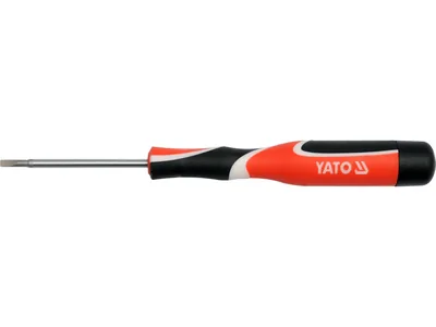 Викрутка плоска прецизійна YATO : шліц SL2 x 50 мм