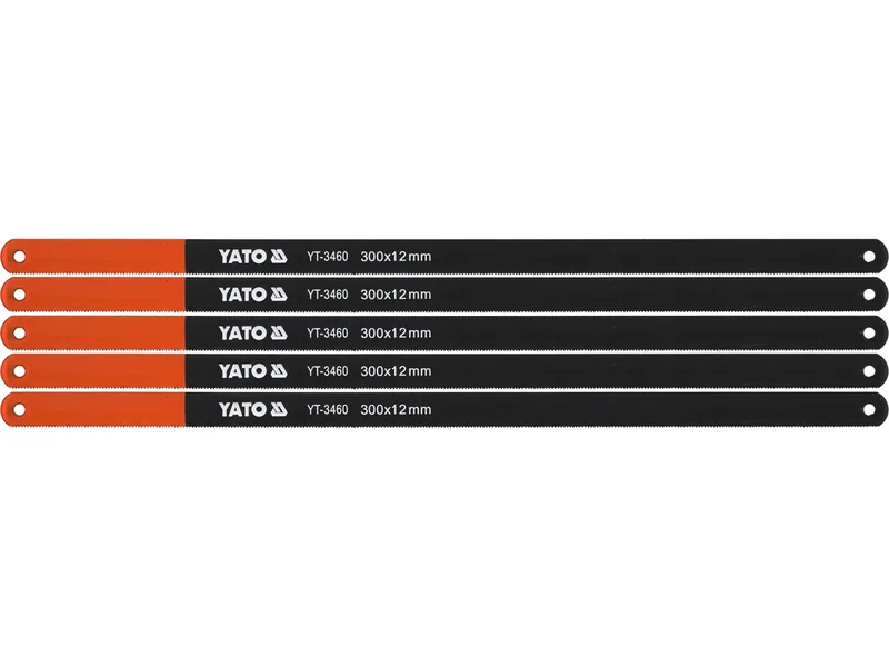 Полотно по металу YATO : 24 з/1", L= 300 мм, h=12 мм, Уп. 5 Шт.