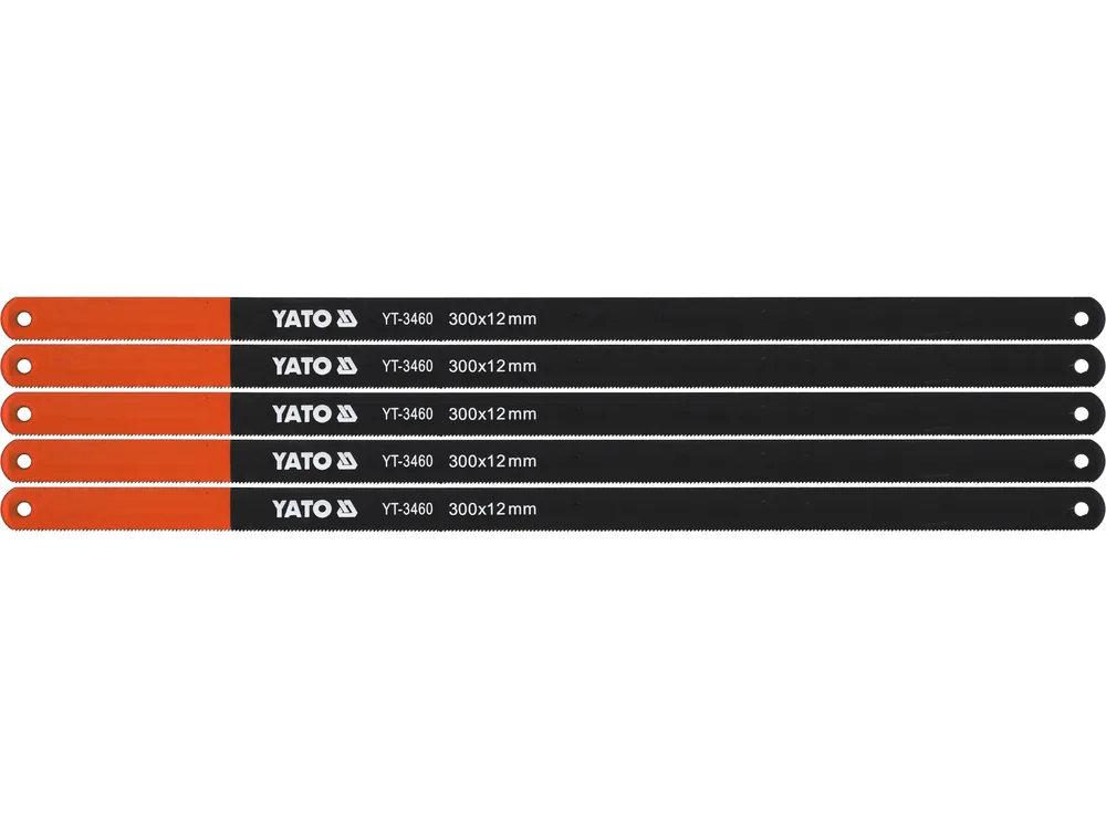 Полотно по металу YATO : 24 з/1", L= 300 мм, h=12 мм, Уп. 5 Шт.