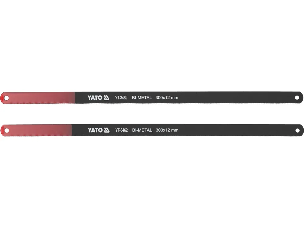 Полотно по металу YATO: l = 300х 12х 0,6 мм, BIMETAL-COBALT упк. 2шт.