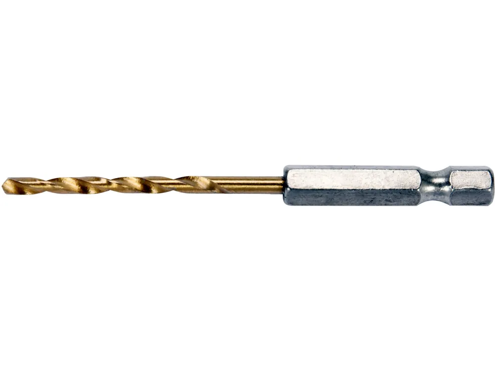 Свердло по металу титанове YATO : HSS-ТІN, Ø= 3,2 мм, l= 85 мм, 6-гран. HEX-1/4"