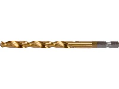 Свердло по металу титанове YATO : HSS-ТІN, Ø= 7,5 мм, l= 109 мм, 6-гран. HEX-1/4"