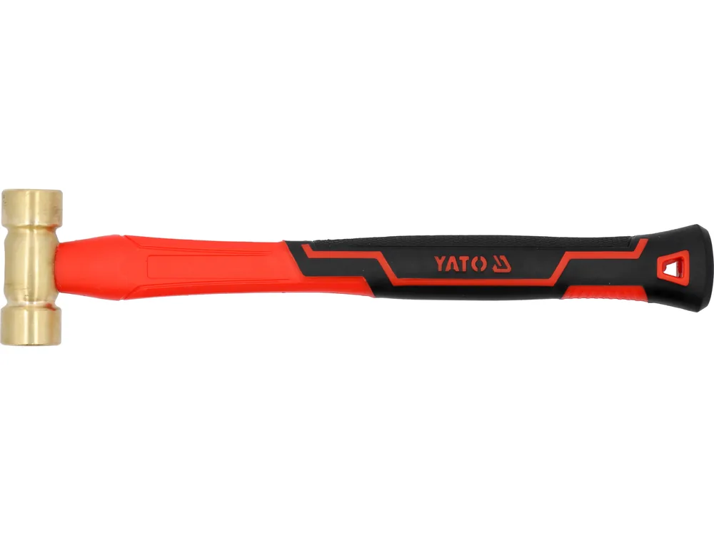 Молоток з мідним обухом YATO m= 300 г, скловолокниста ручка