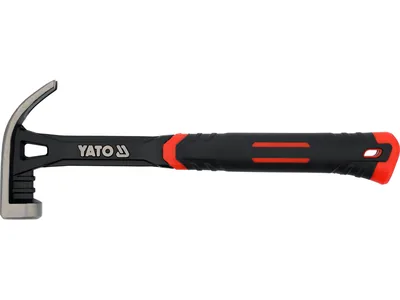 Молоток сталевий монолітний YATO m= 500 г, l= 345 мм