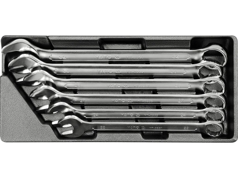 Вклад до інструментальної шафи YATO, набір комбінованих ключів 22-32 мм, 6 шт.