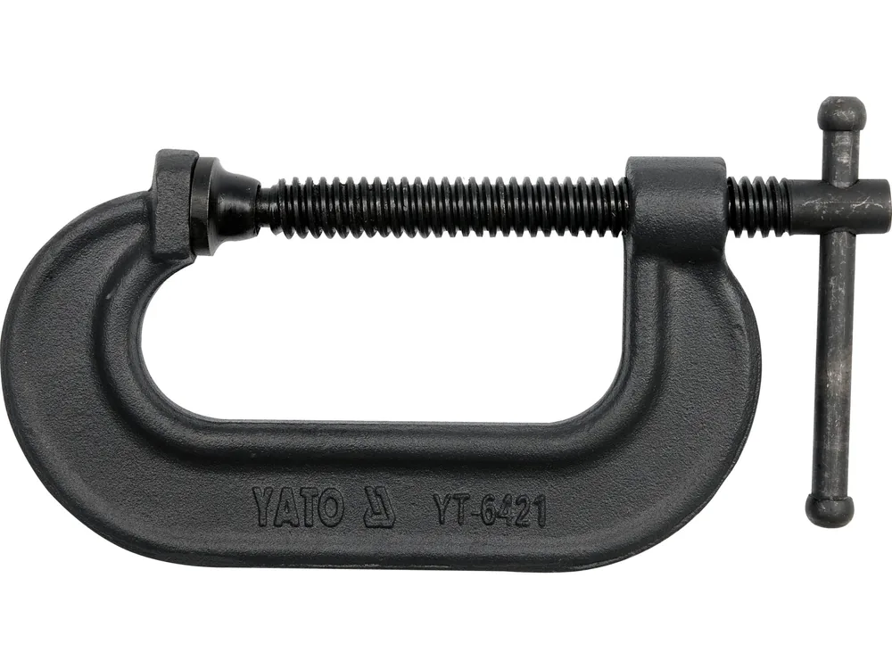 Струбцина YATO з гвинтовим затиском, тип "C" : l= 75 мм (3")
