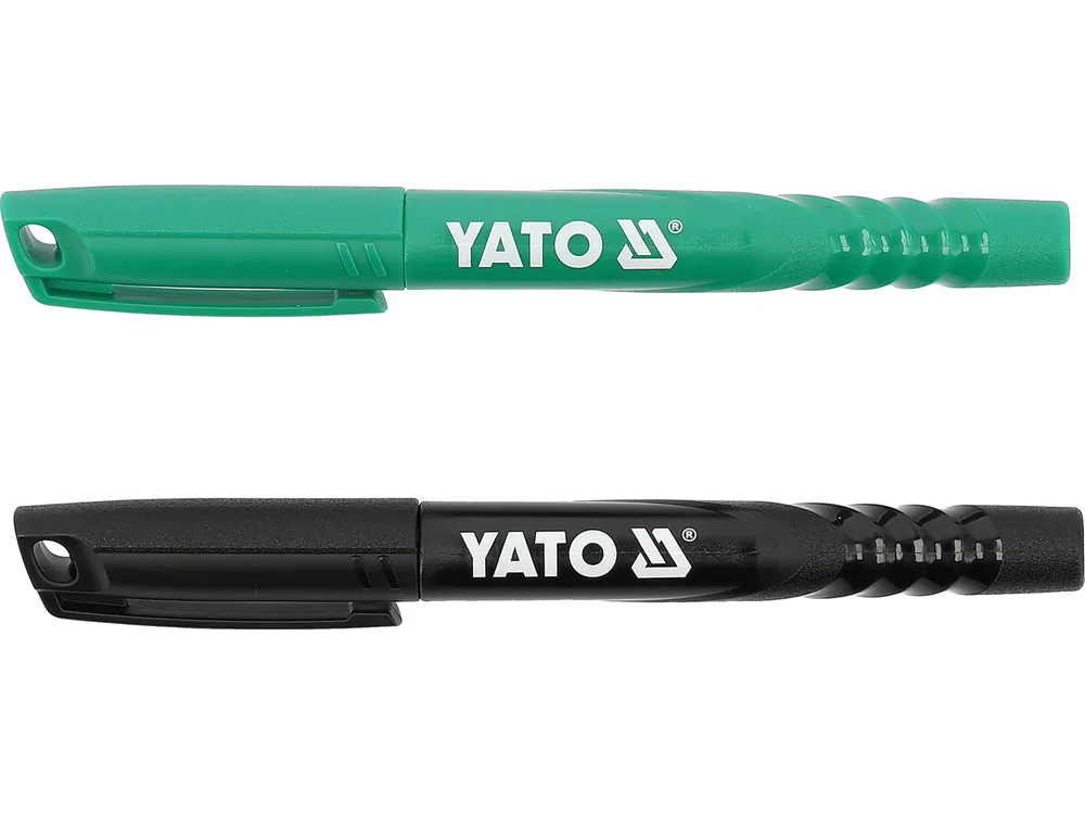 Маркери технічні YATO 2 шт, чорний і зелений