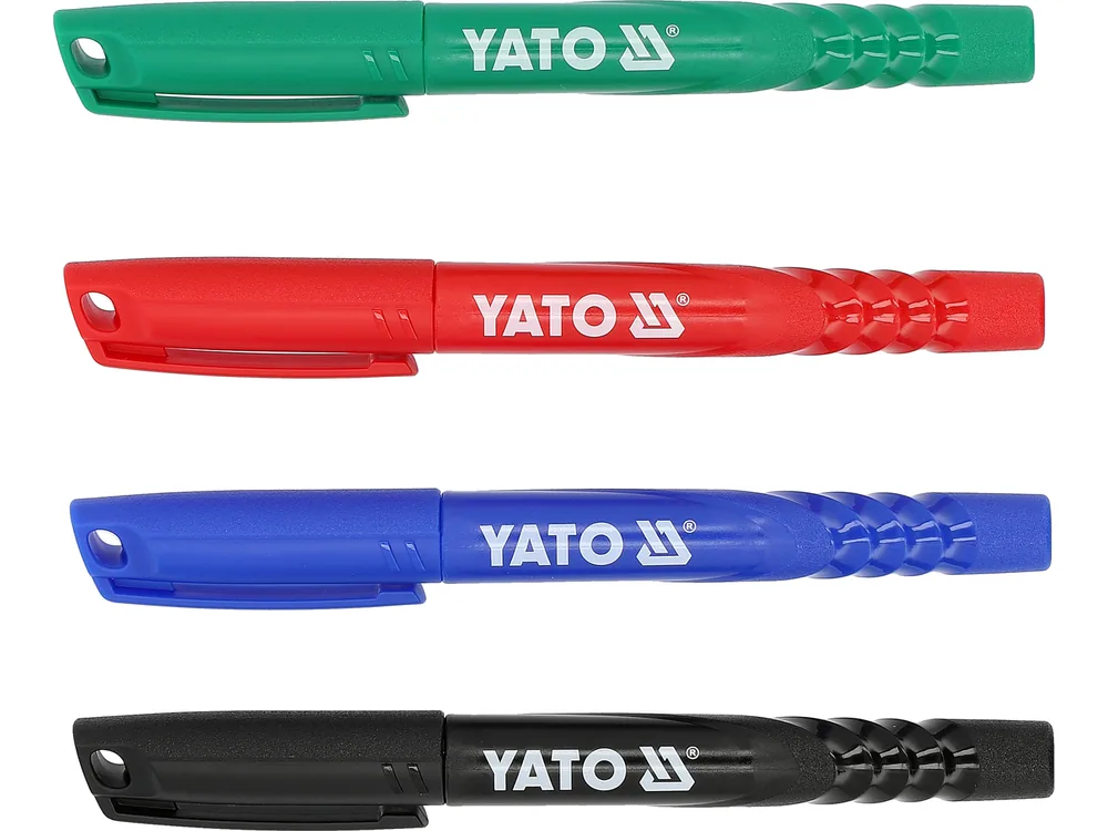 Маркери технічні YATO 36 шт, синій, червоний, чорний і зелений