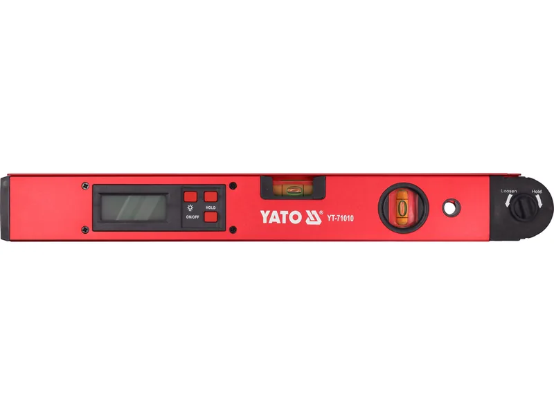 Рівень-кутомір електронний YATO l= 400 мм. 0-225°. 2 капсули.