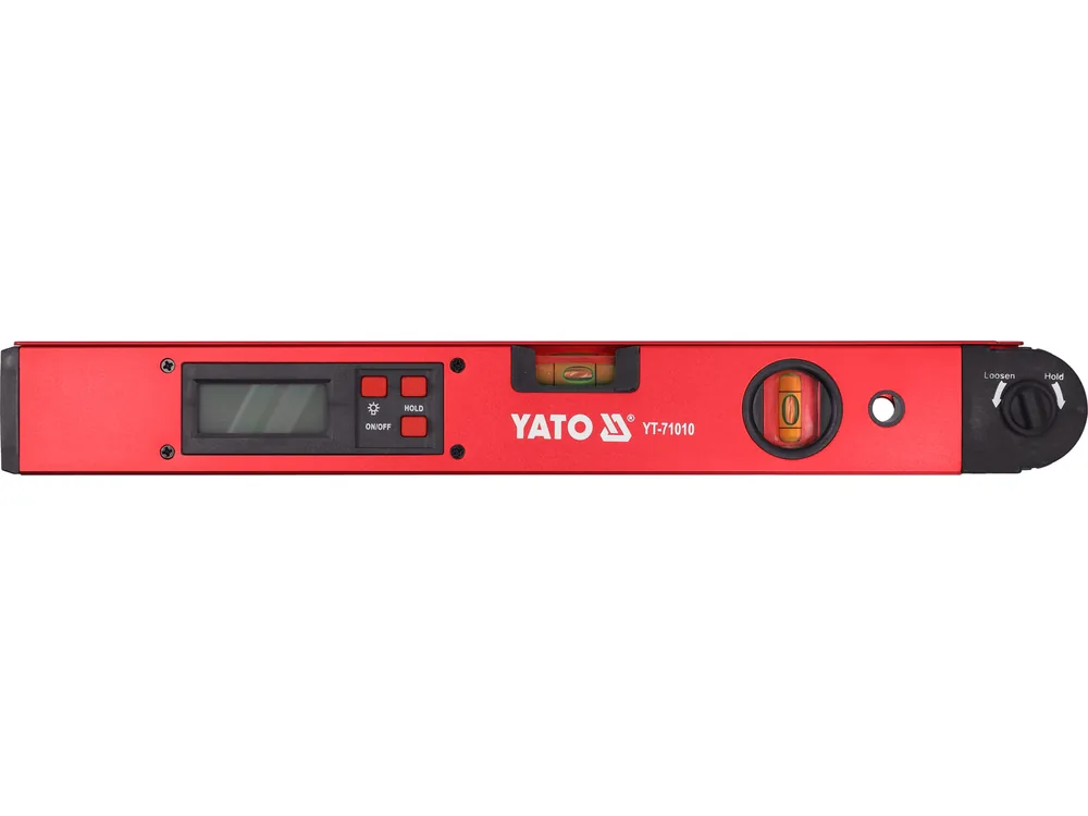 Рівень-кутомір електронний YATO l= 400 мм. 0-225°. 2 капсули.