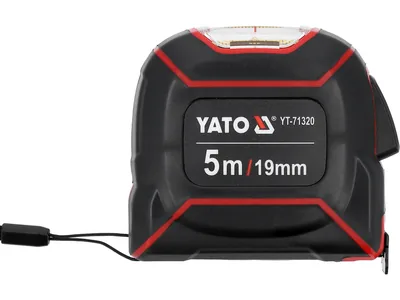 Рулетка вимірювальна зі зчитувальним вічком YATO L= 5 м x 19 мм,