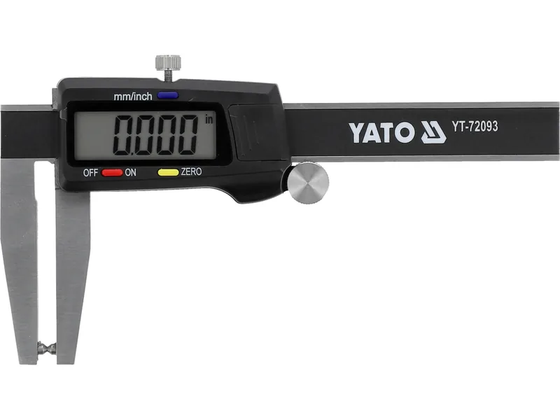 Штангенциркуль для гальмівних дисків електронний YATO : l= 180 мм, діап.- 0-70мм, точн± 0,03мм, 55мм