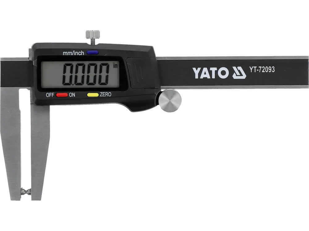 Штангенциркуль для гальмівних дисків електронний YATO : l= 180 мм, діап.- 0-70мм, точн± 0,03мм, 55мм
