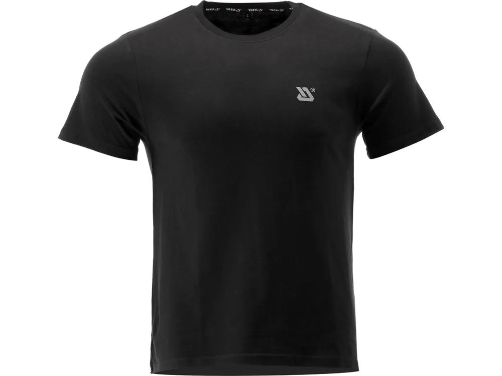 Футболка серії BASIC чорна YATO, розм. S/ вис- 66 см х 48 см, 100%- бавовна