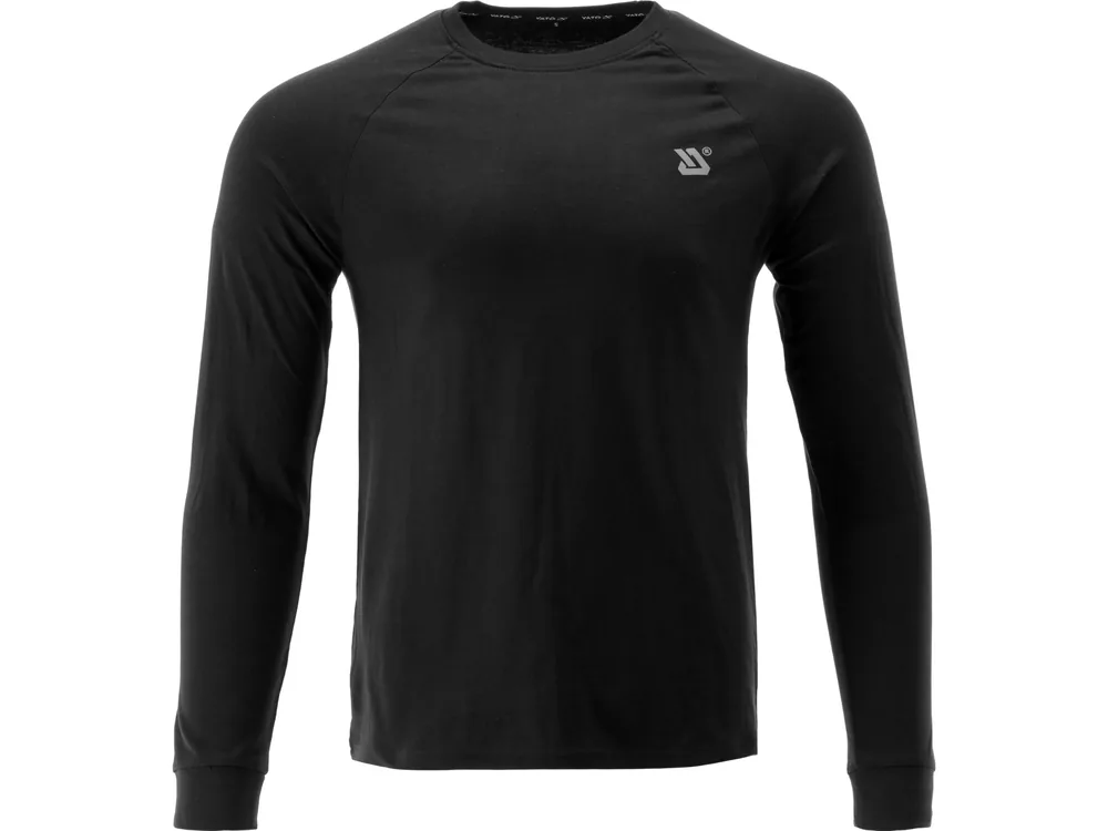 Футболка чорна, з довгими рукавами YATO розм. XL/ 76 см х 58 см, 100%- бавовна