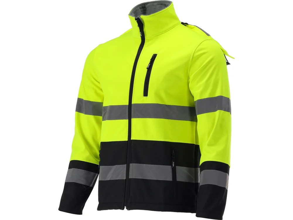 Куртка SOFTSHELL світловідбивна YATO розм 2XL; 3 кишені ріст- 184-188 см 100%- поліест