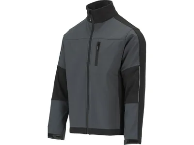 Куртка робоча SOFTSHELL YATO розмір L, чорно-темно-сіра, 3 кишені, 96% поліестер і 4% спандекс(DW)]