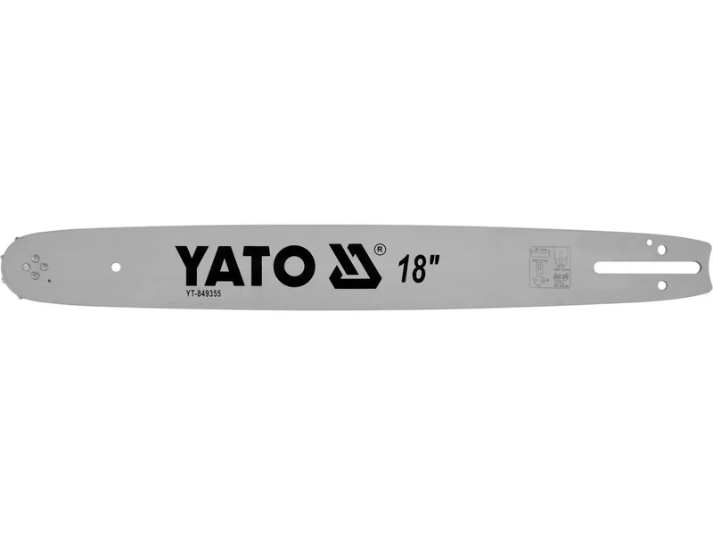 Шина для пили YATO l= 18"/ 45 см (62 ланки)Нап.Тов-0,322" (8 .2мм)для ланц---YT-84956, YT-84960