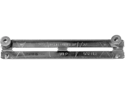 Направляюча до напильника YT-85027 YATO : Ø=4.8 мм, 190х30 мм, під кути 25°,30°,35°, гвинт(DW)