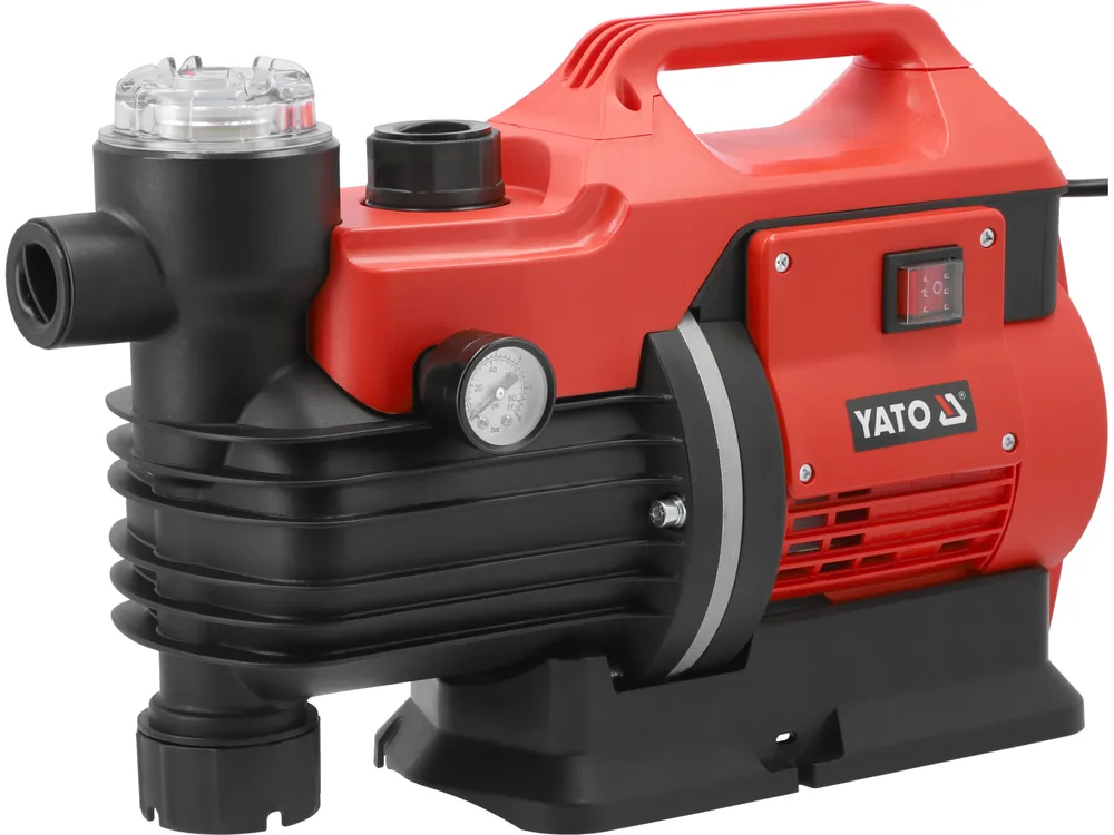Насос для води мережевий YATO 850Вт, 3600 л/год, Ø= 1", глиб.- 8м, вис.- 38м